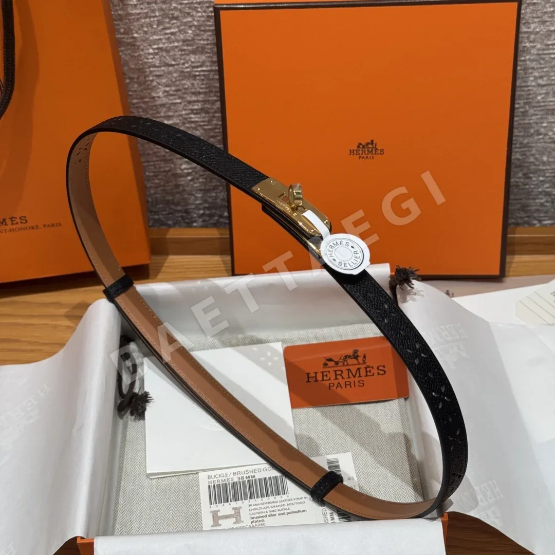 에르메스 켈리 버클 중공 벨트 18mm 벨트 상세 이미지 5