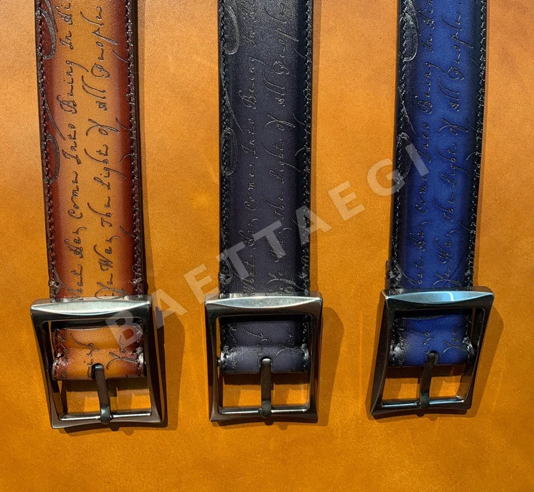 벨루티 카프스킨 양면 가죽 벨트 159738