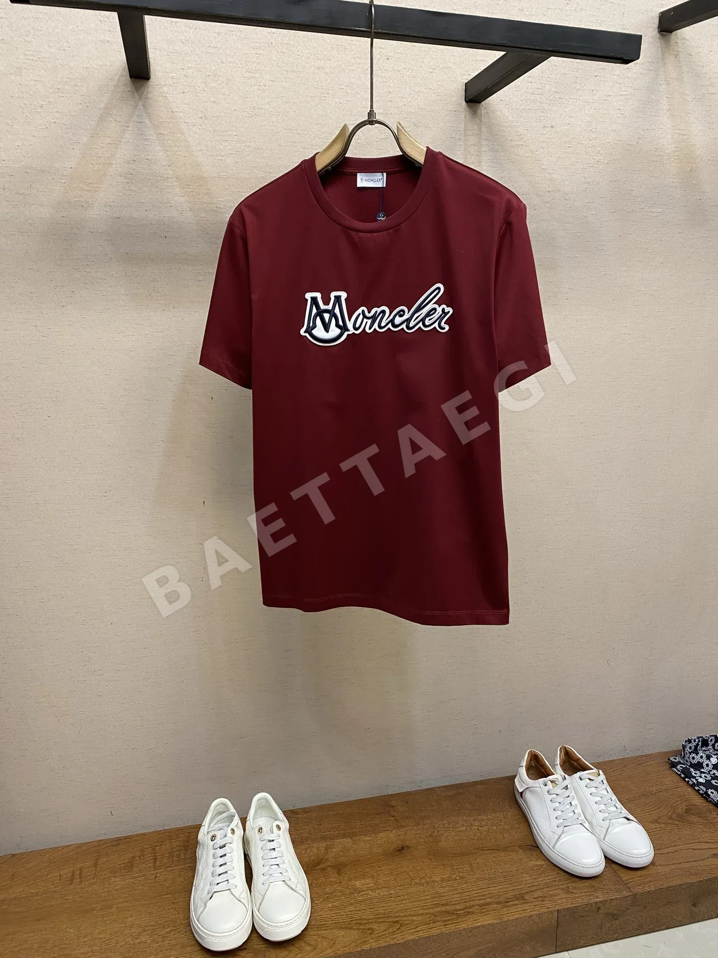 몽클레르 남성 면 스트레치 반팔 티셔츠 48746