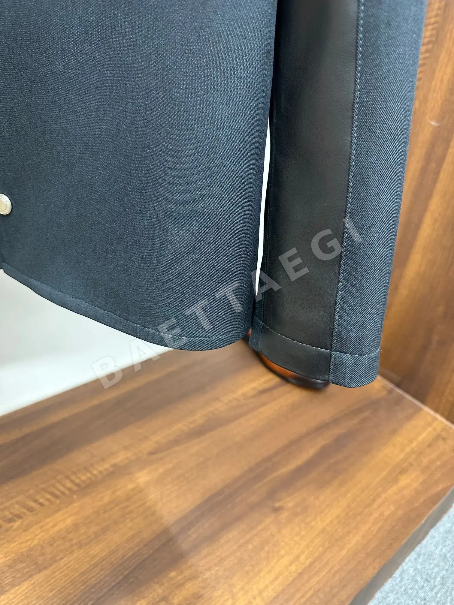 에르메스 울 시프스킨 패치워크 남성 자켓 상세 이미지 9