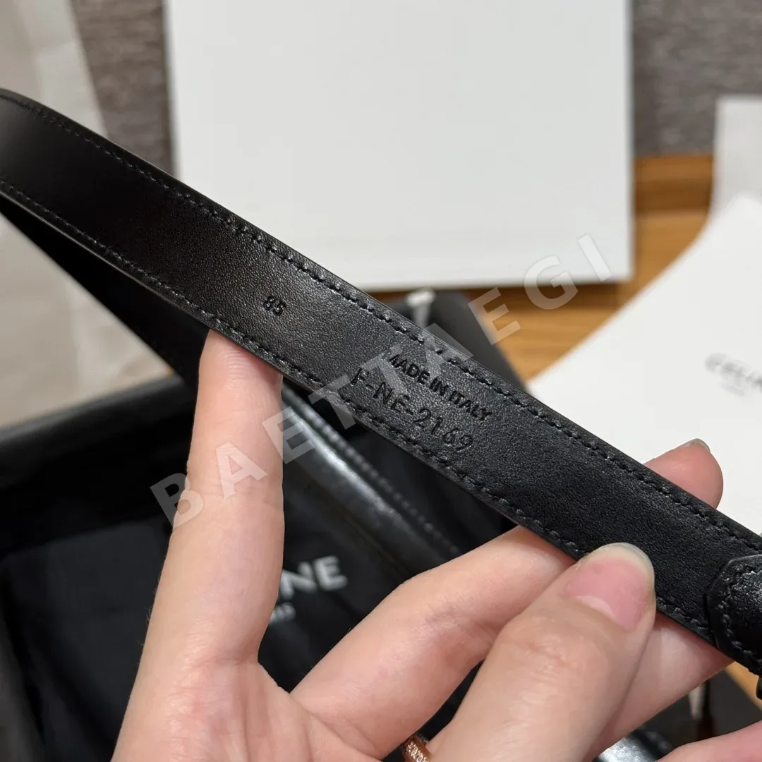 셀린느 개선문 로고 금장 가죽 벨트 상세 이미지 7