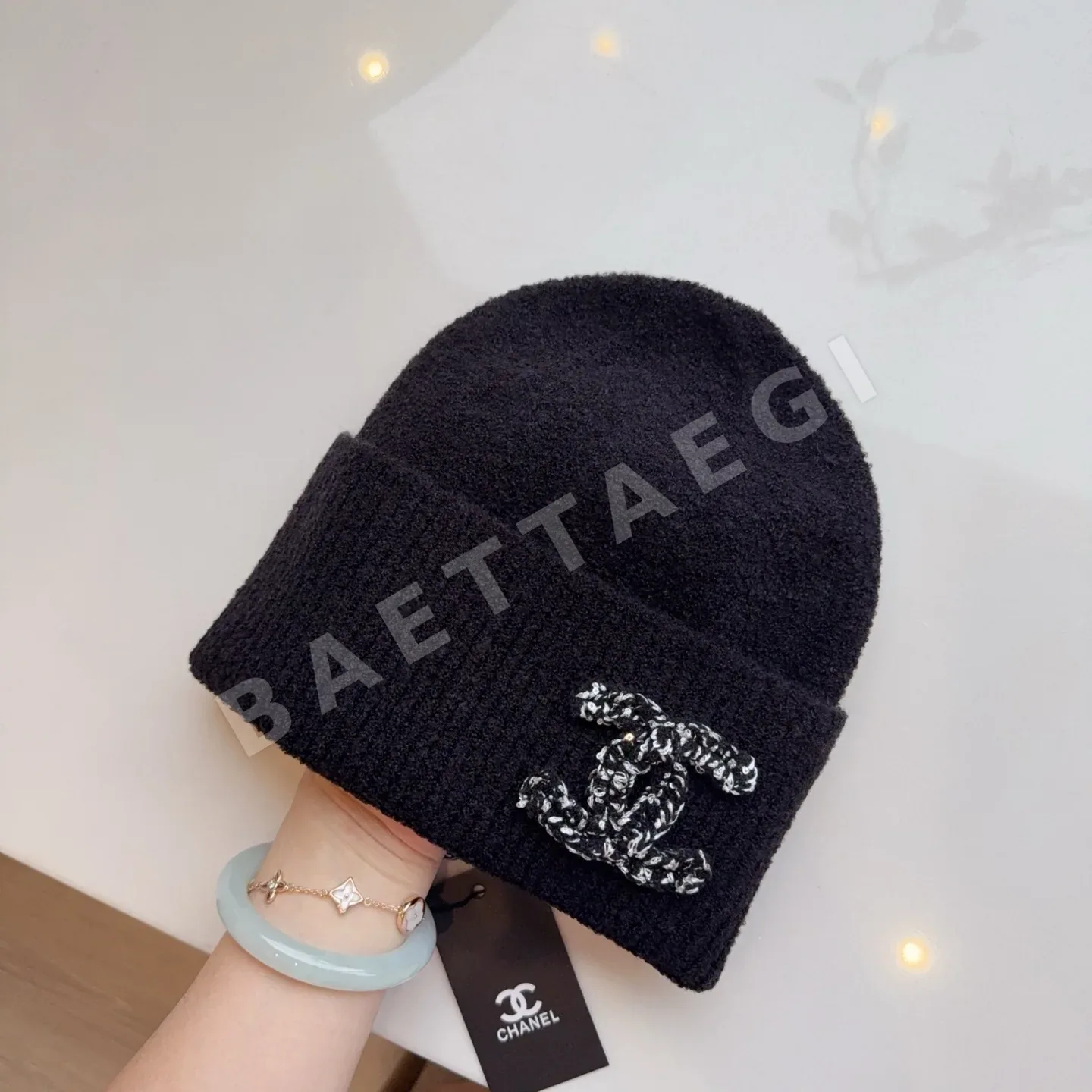 샤넬 니트 비니 모자 상세 이미지 7