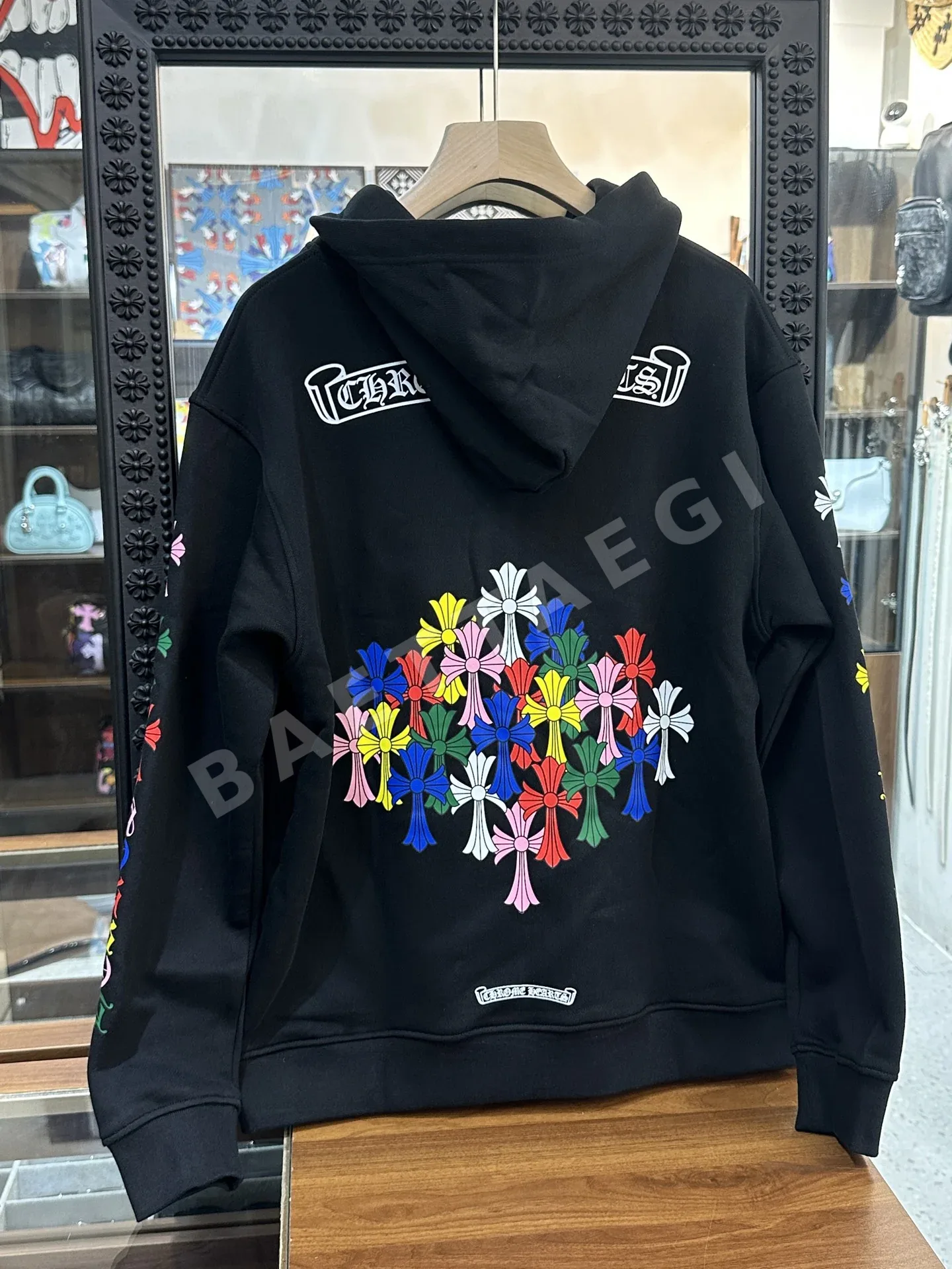 크롬하츠 레인보우 팬텀 크로스 지퍼업 후드 상세 이미지 2