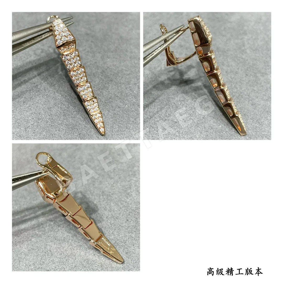 불가리 스네이크 다이아몬드 이어링 귀걸이 상세 이미지 8