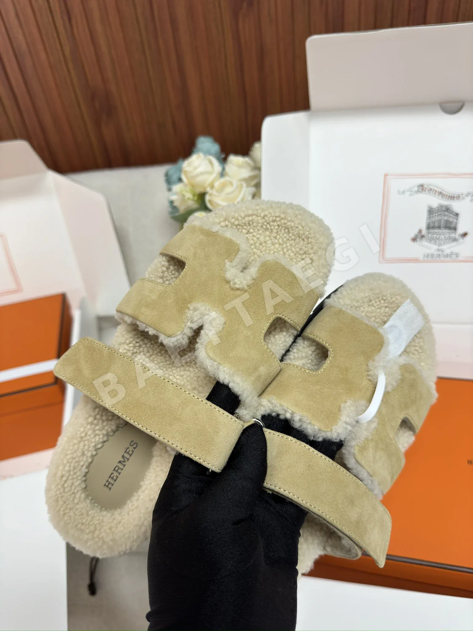 에르메스 시프레 슬리퍼 상세 이미지 5