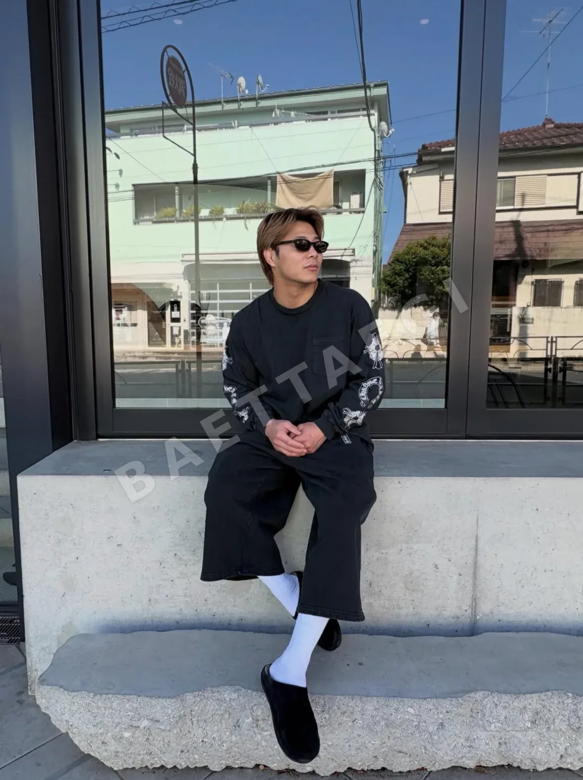 크롬하츠 워시드 블랙 긴팔 티셔츠 상세 이미지 20