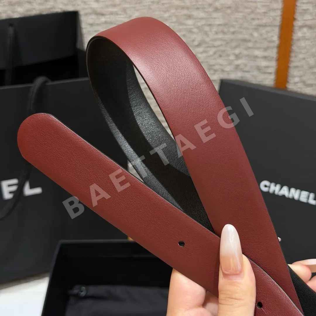 샤넬 리버시블 카프스킨 버클 벨트 상세 이미지 9