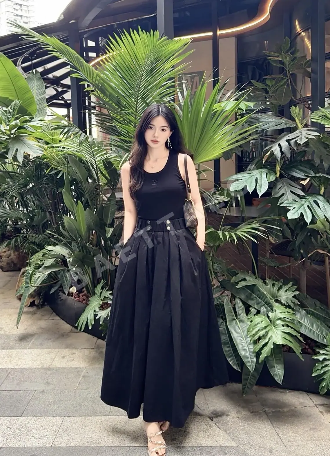 프라다 하이웨스트 A라인 스커트 상세 이미지 2