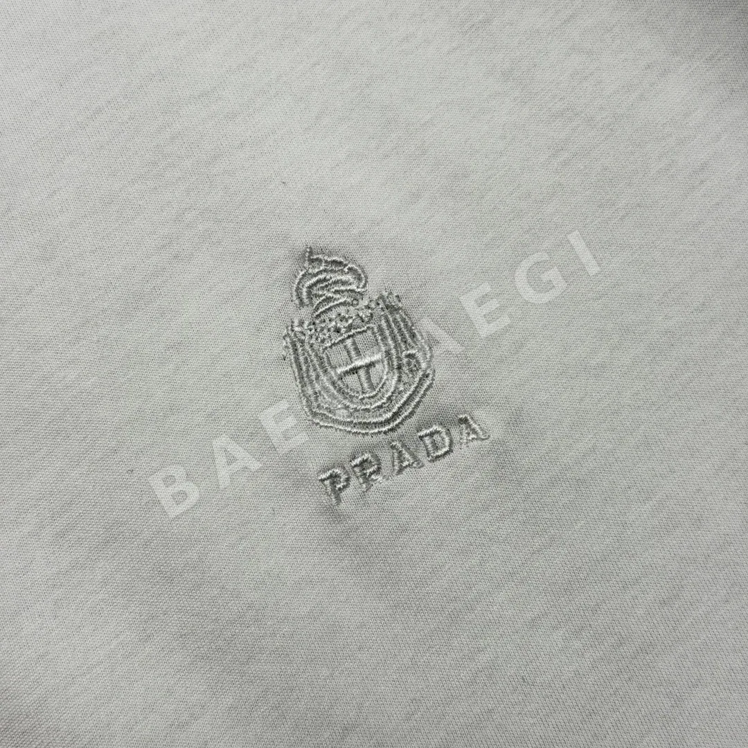 프라다 자수 폴로 카라 반팔 티셔츠 상세 이미지 8