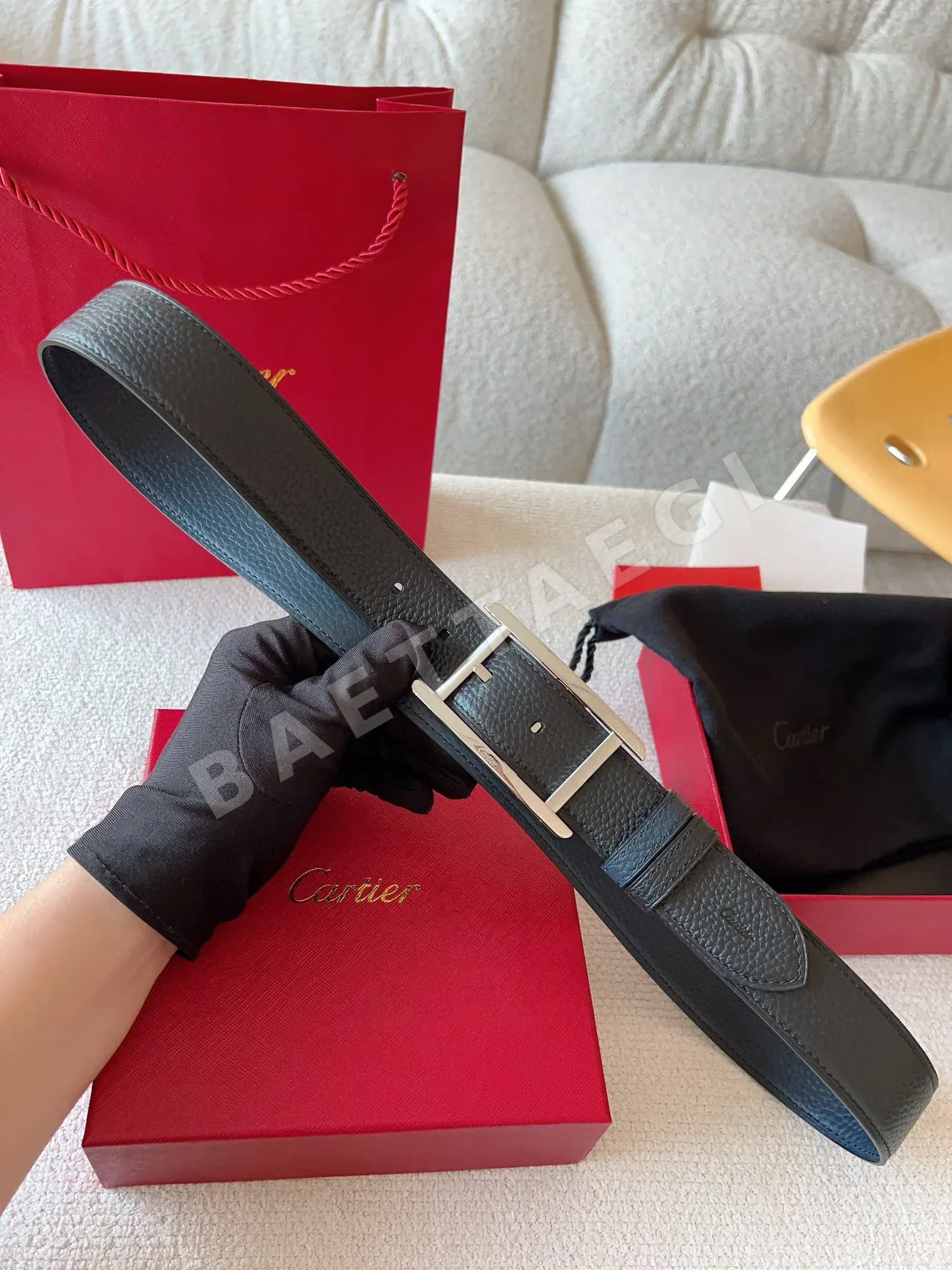 까르띠에 남성 벨트 상세 이미지 3