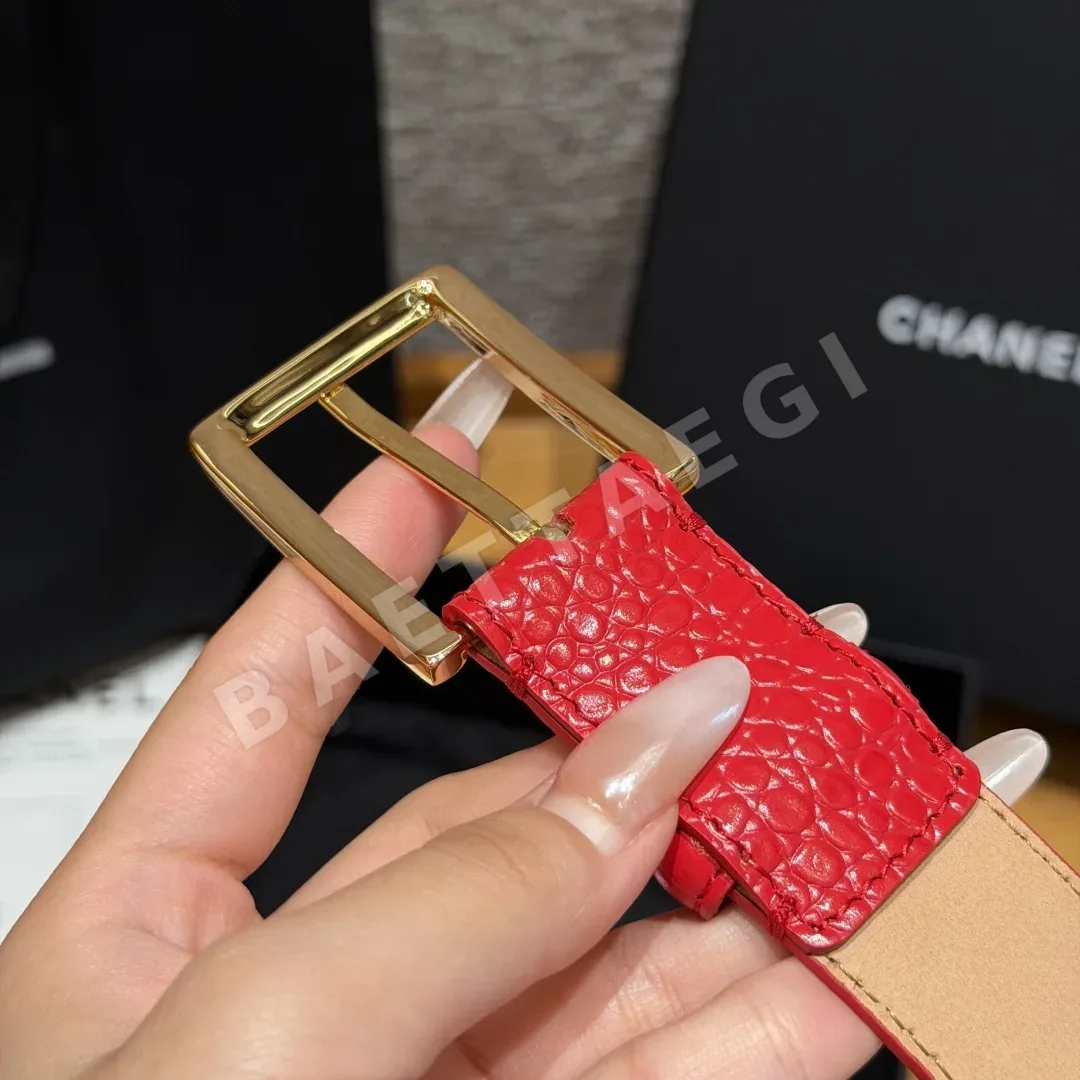 샤넬 악어무늬 소가죽 30mm 벨트 상세 이미지 8