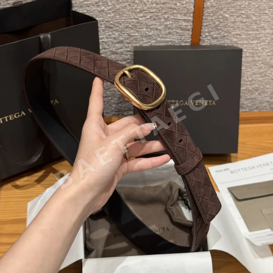 보테가베네타 인트레차토 스웨이드 벨트 상세 이미지 5
