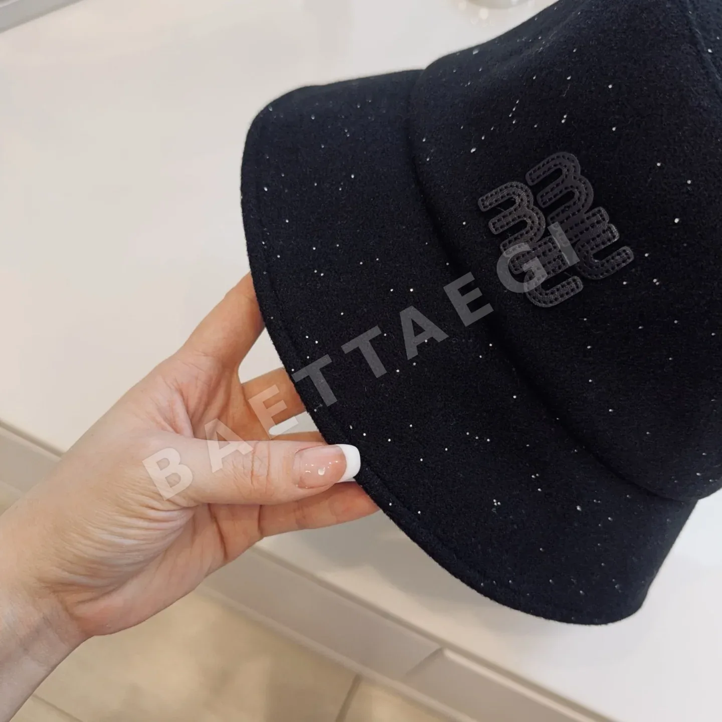 미우미우 울 별 무늬 피셔맨 햇 모자 상세 이미지 4