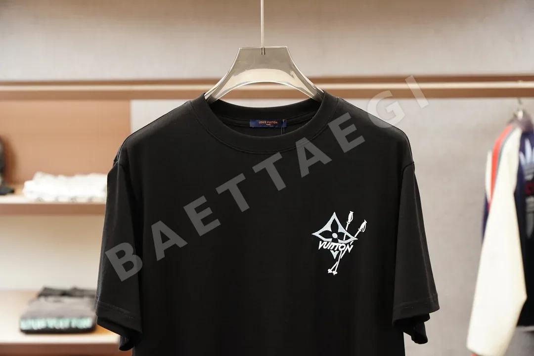 루이비통 클래식 크루넥 남성 반팔 티셔츠 상세 이미지 6