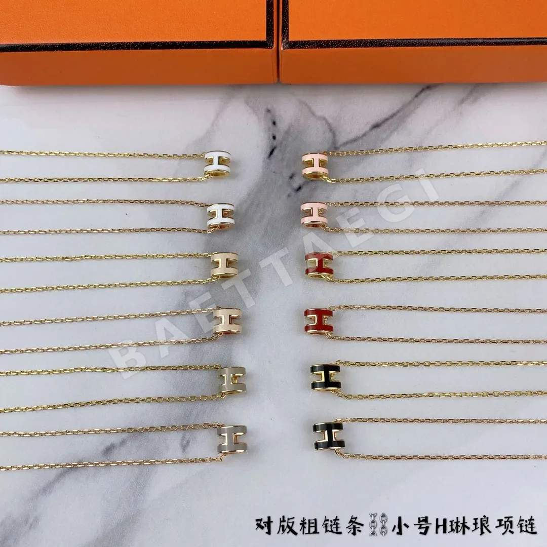 에르메스 미니 H 목걸이 상세 이미지 2
