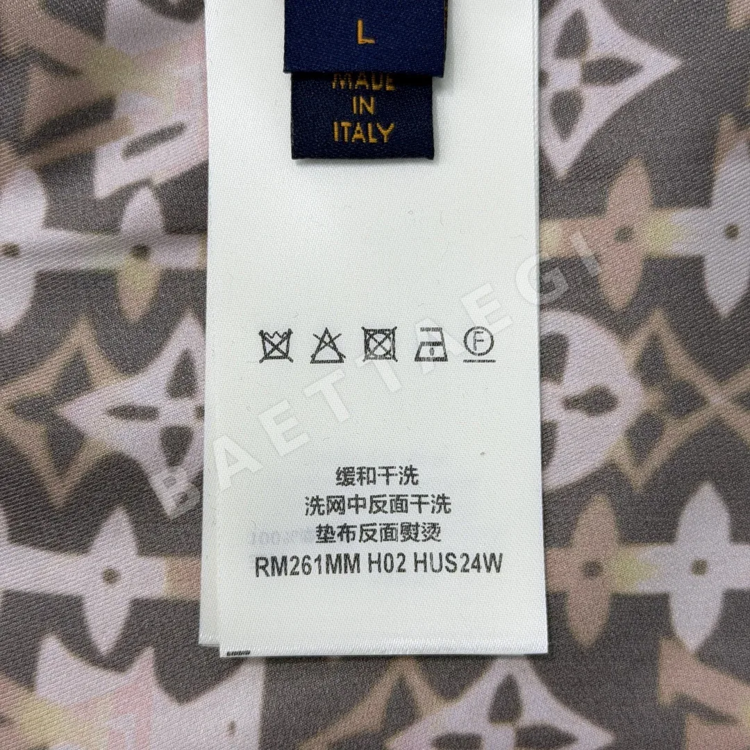 루이비통 모노그램 로고 프린트 긴팔 셔츠 상세 이미지 9
