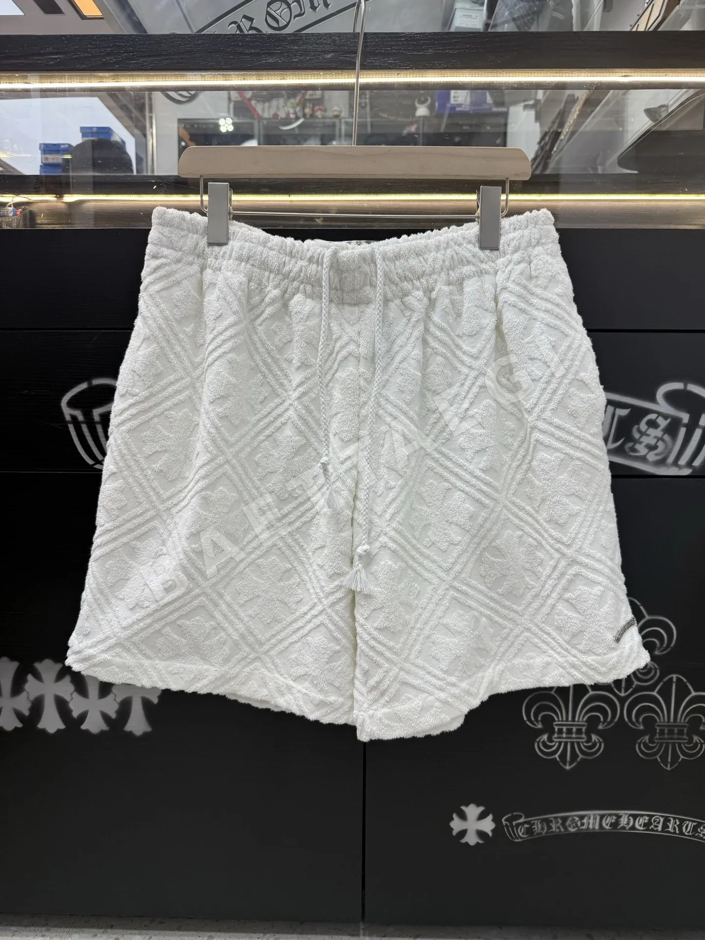 크롬하츠 모노그램 크로스 패치 남성 반바지 97654