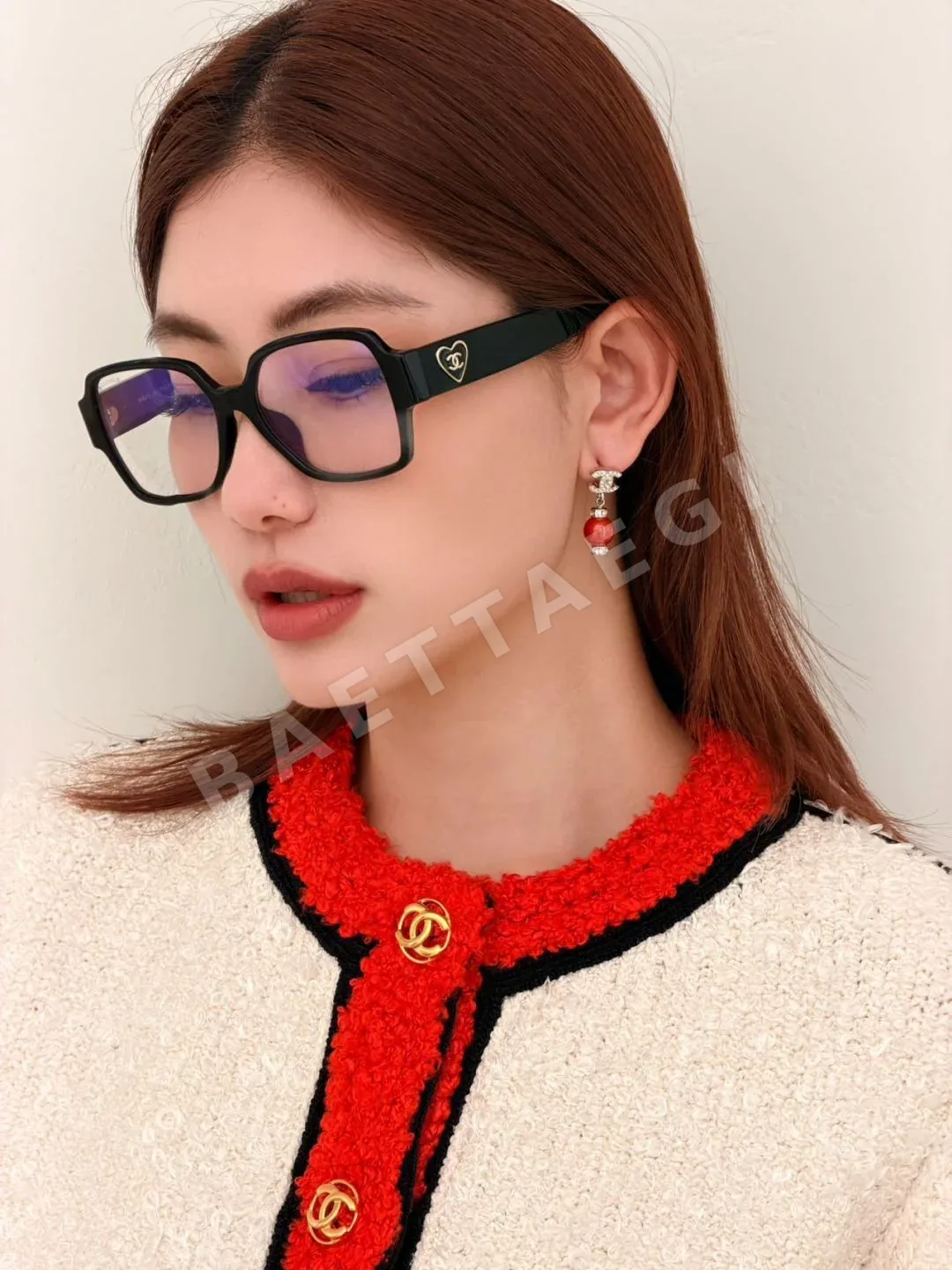 샤넬 더블 C 드롭 진주 귀걸이 상세 이미지 5