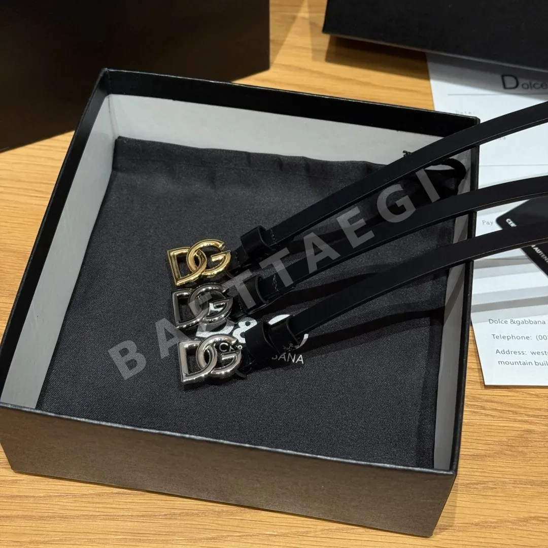 돌체앤가바나 DG 메탈 버클 여성 벨트 상세 이미지 4