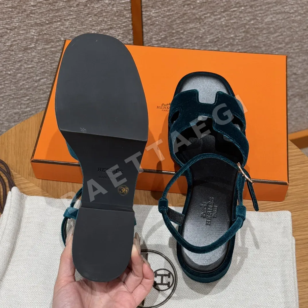 에르메스 잼30 샌들 모스그린 스웨이드 상세 이미지 7