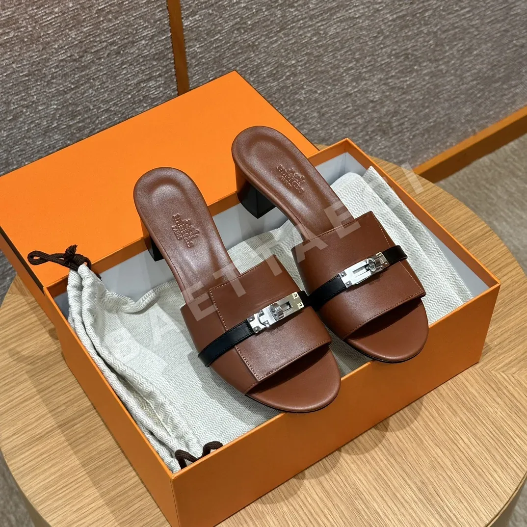 에르메스 지지50 샌들 새들레드 가죽 상세 이미지 9