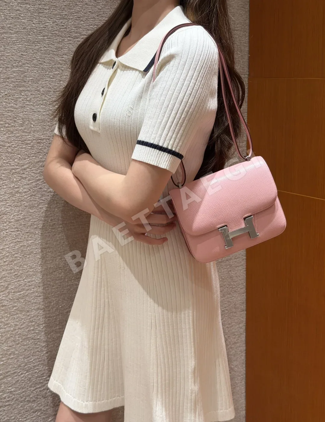 에르메스 콘스탱스 염소가죽 미니 핸드백 상세 이미지 5