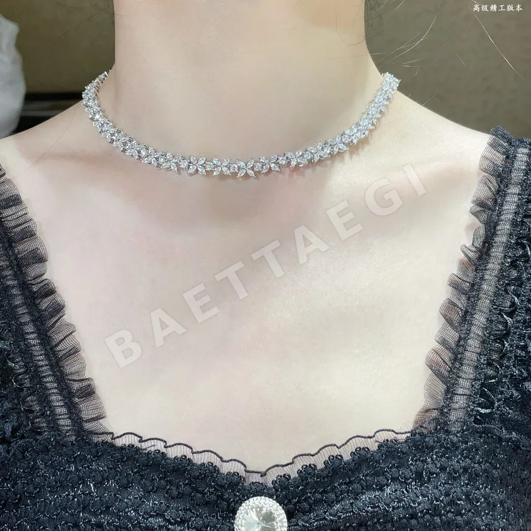 티파니 다이아몬드 마퀴즈 스털링 실버 목걸이 상세 이미지 2