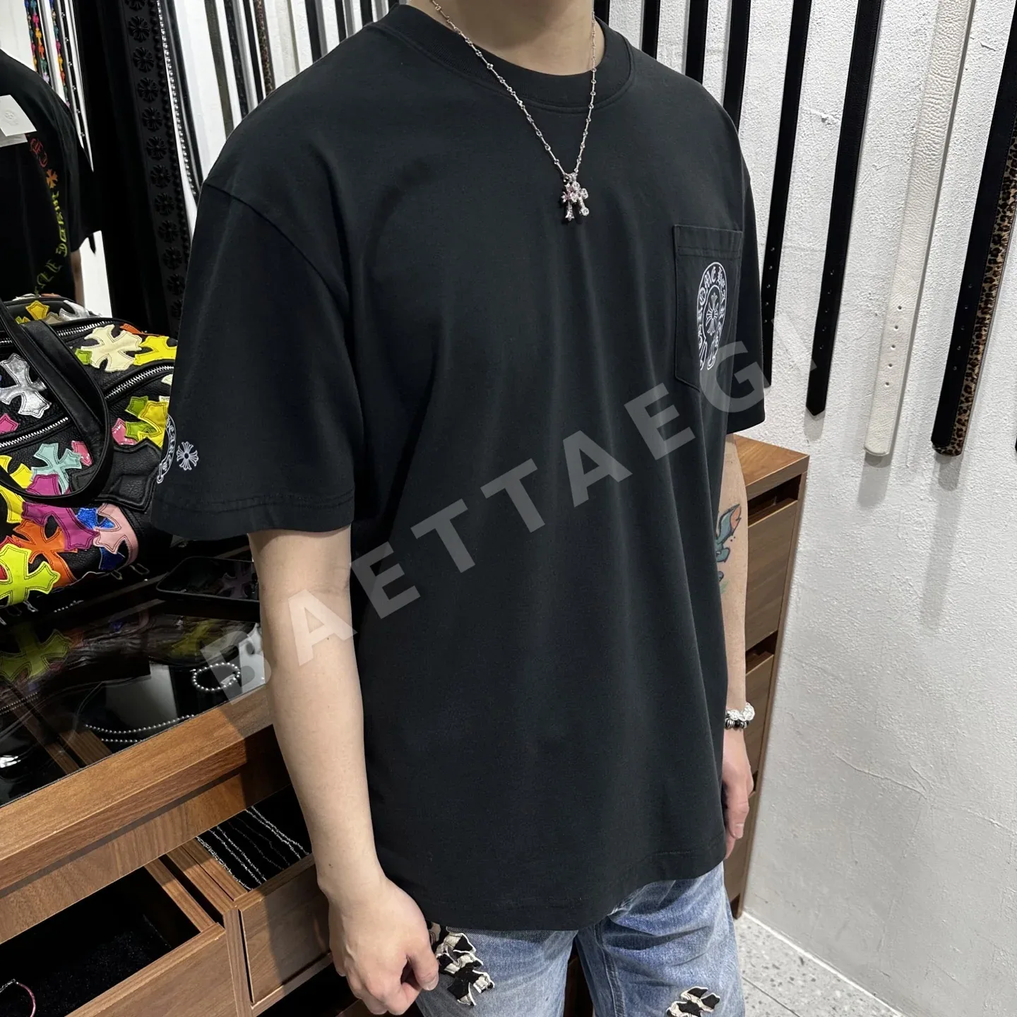 크롬하츠 남성 반팔 티셔츠 상세 이미지 7