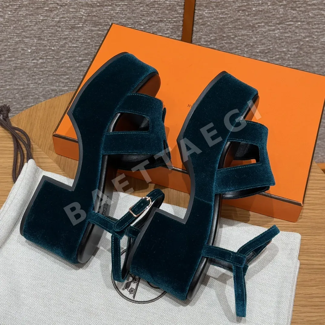 에르메스 잼30 샌들 모스그린 스웨이드 상세 이미지 4
