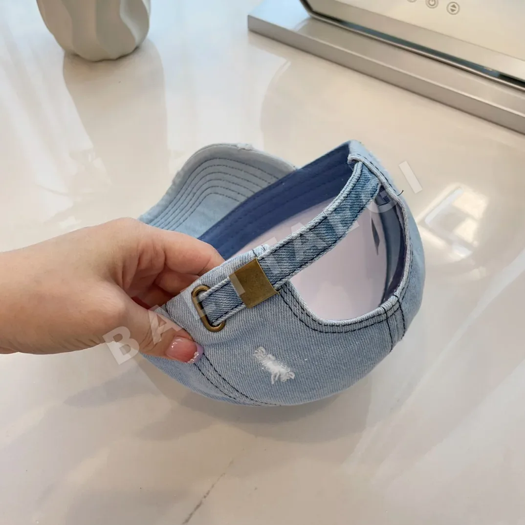 발렌시아가 데님 카우보이 베이스볼 모자 상세 이미지 7