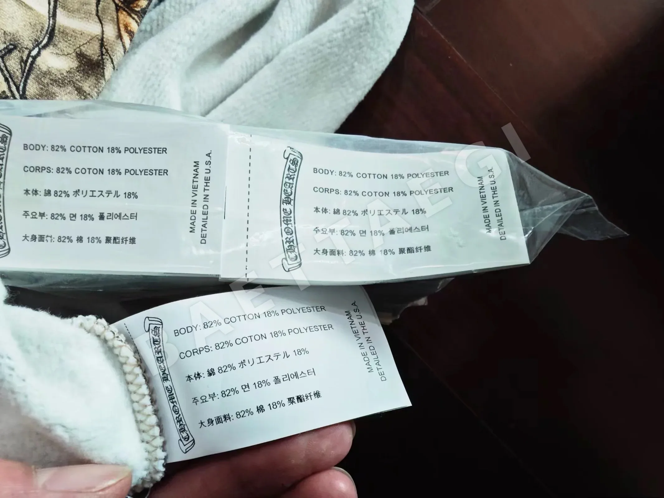 크롬하츠 카모플라주 프린트 남성 긴팔 티셔츠 상세 이미지 8