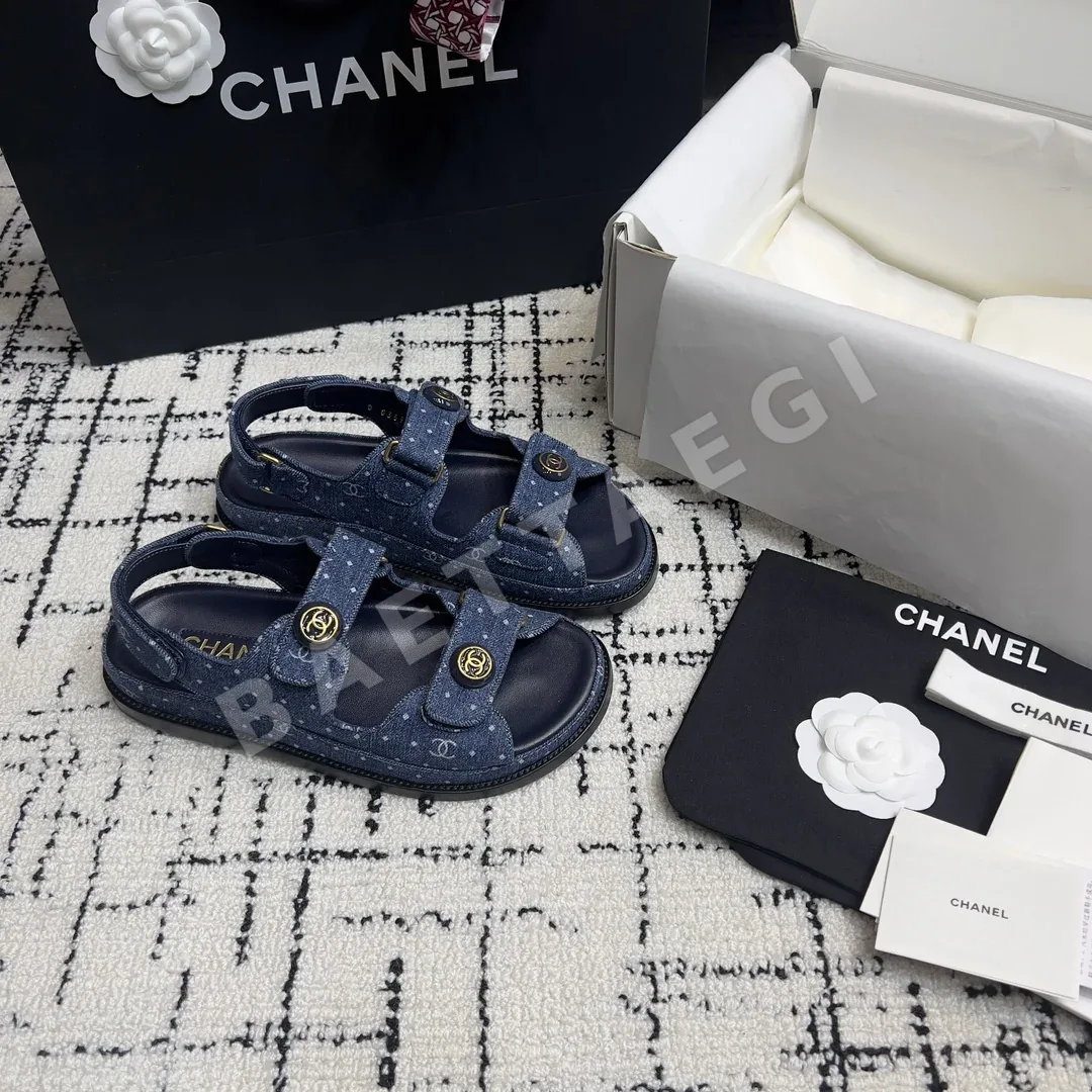 샤넬 더블 C 벨크로 비치슈즈 상세 이미지 5