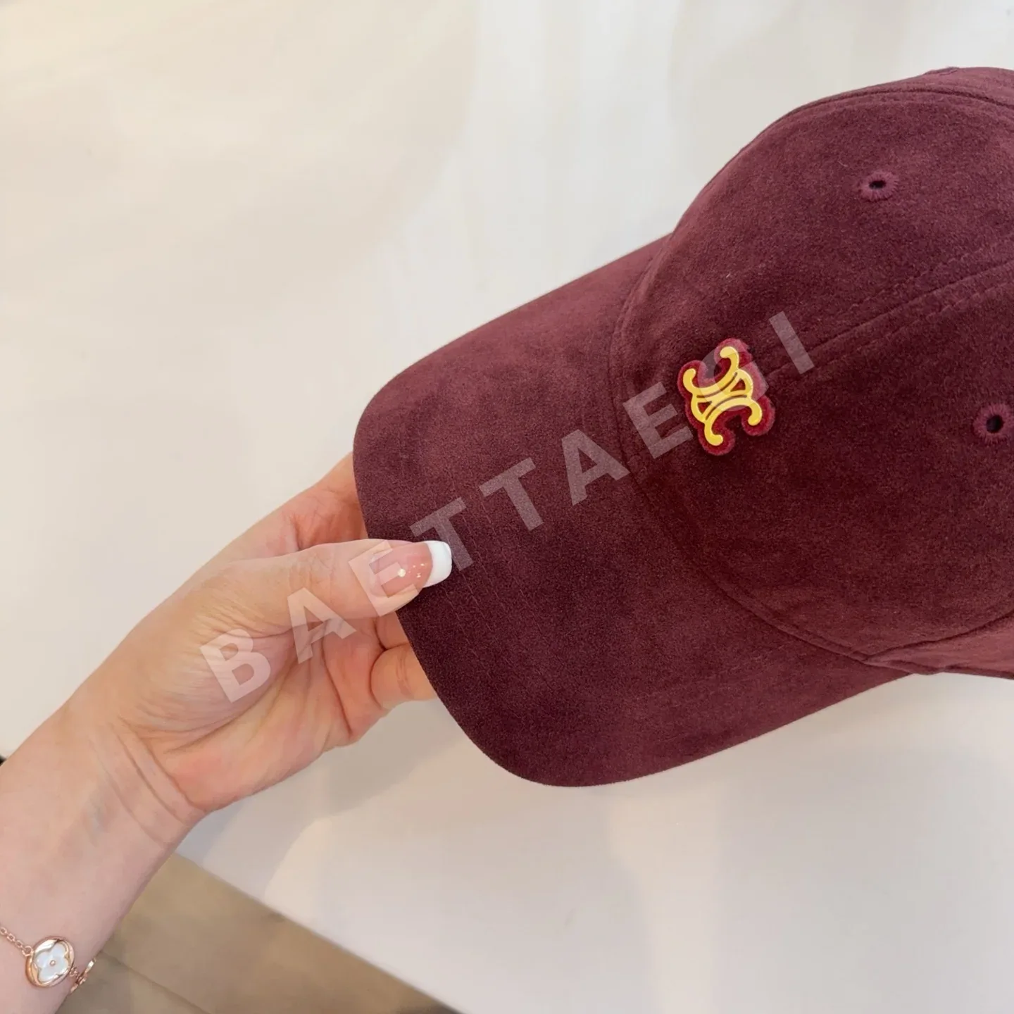 셀린느 스웨이드 베이스볼 캡 상세 이미지 3