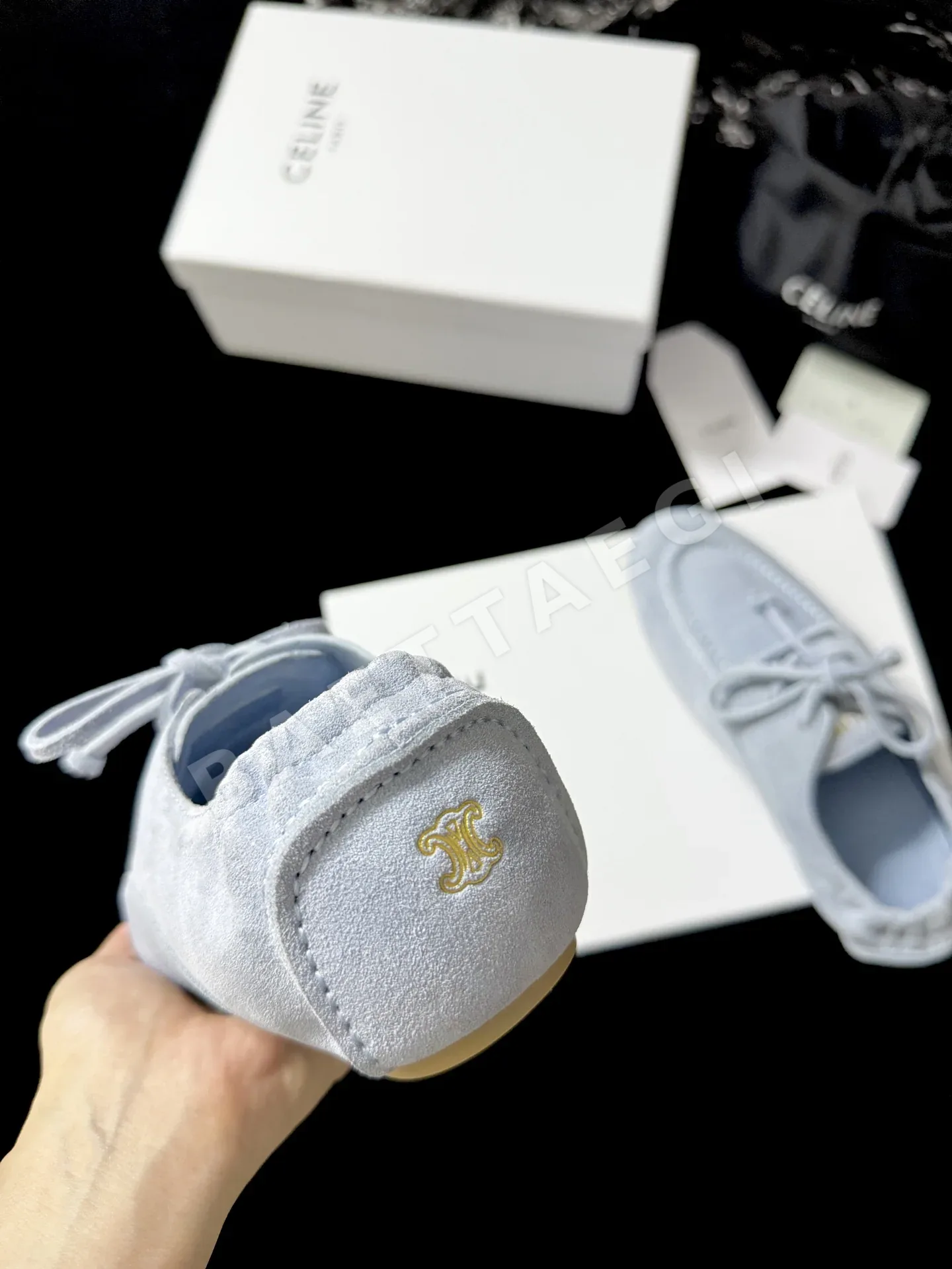 셀린느 레이스업 스웨이드 로퍼 상세 이미지 8