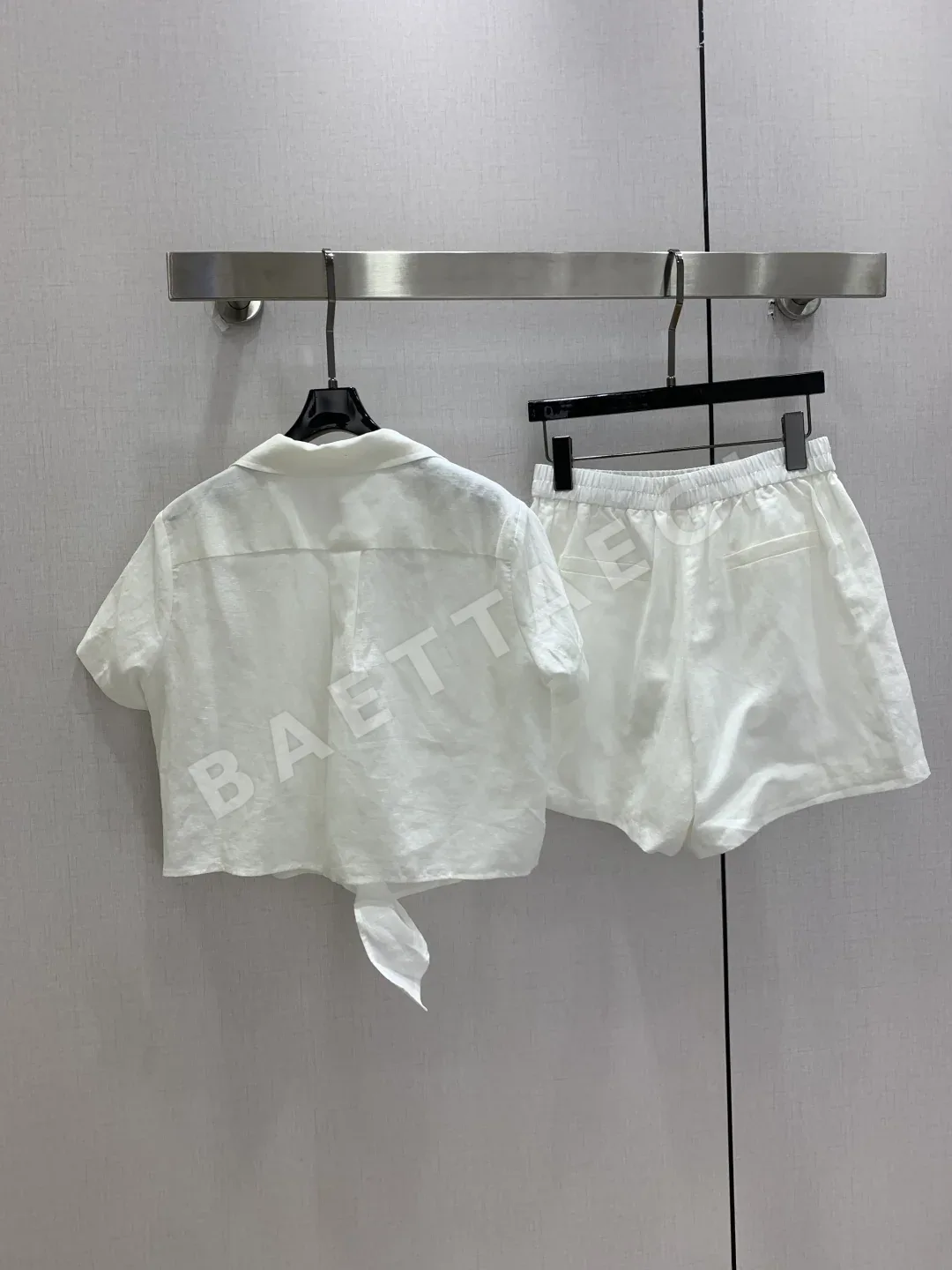 로에베 린넨 반팔 셔츠 세트 여성용 상세 이미지 9