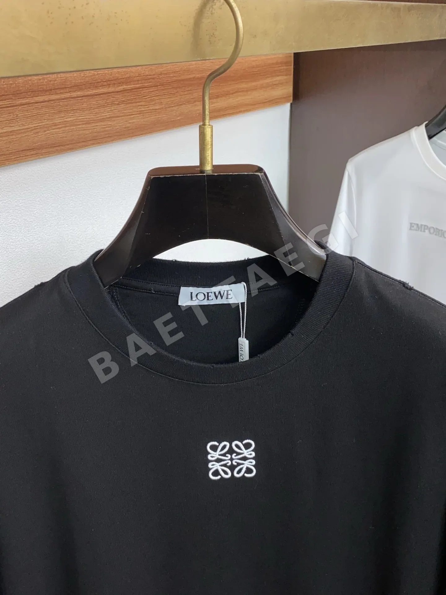 로에베 남성 크루넥 코튼 반팔 티셔츠 상세 이미지 3