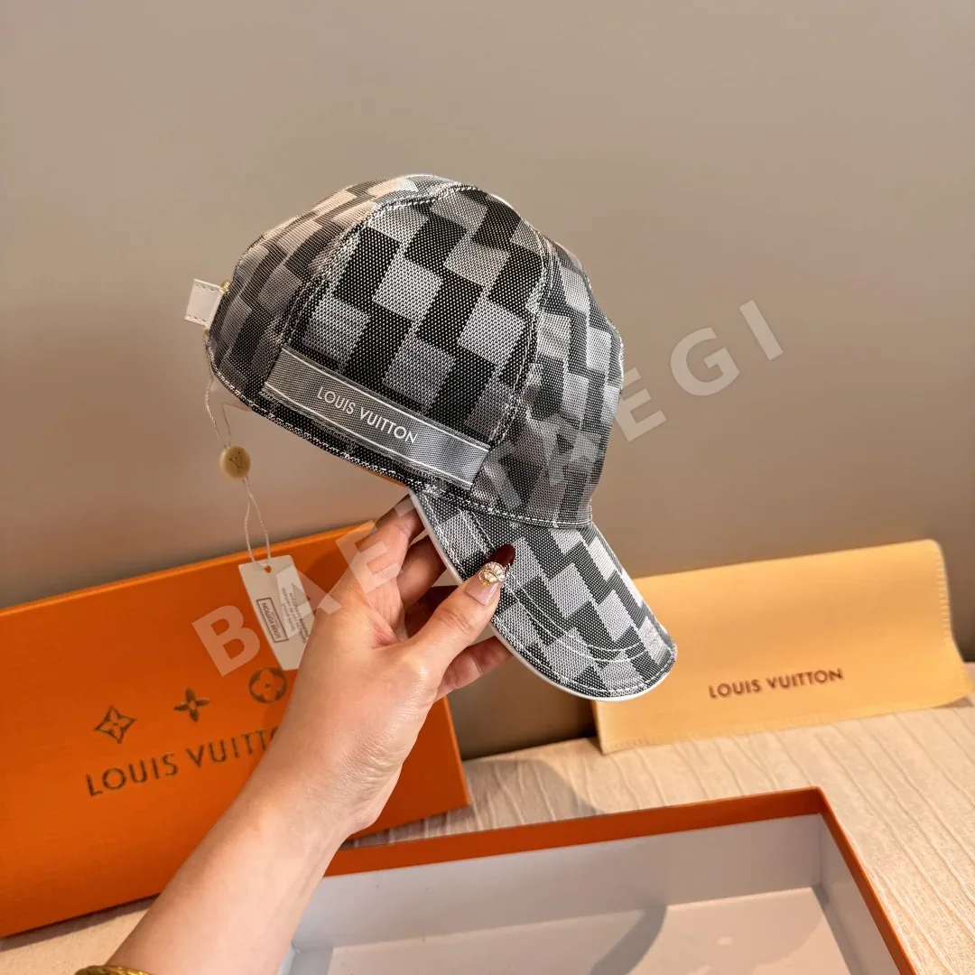 루이비통 체커보드 메시 야구모자 상세 이미지 4