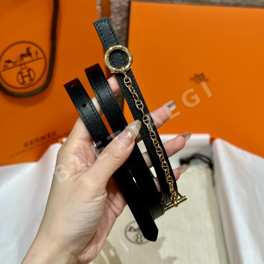에르메스 팔라듐 도금 메탈 버클 가죽 벨트 상세 이미지 5