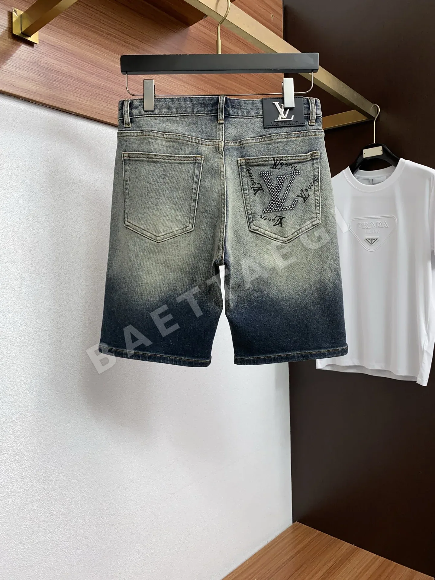루이비통 데님 남성 반바지 상세 이미지 8