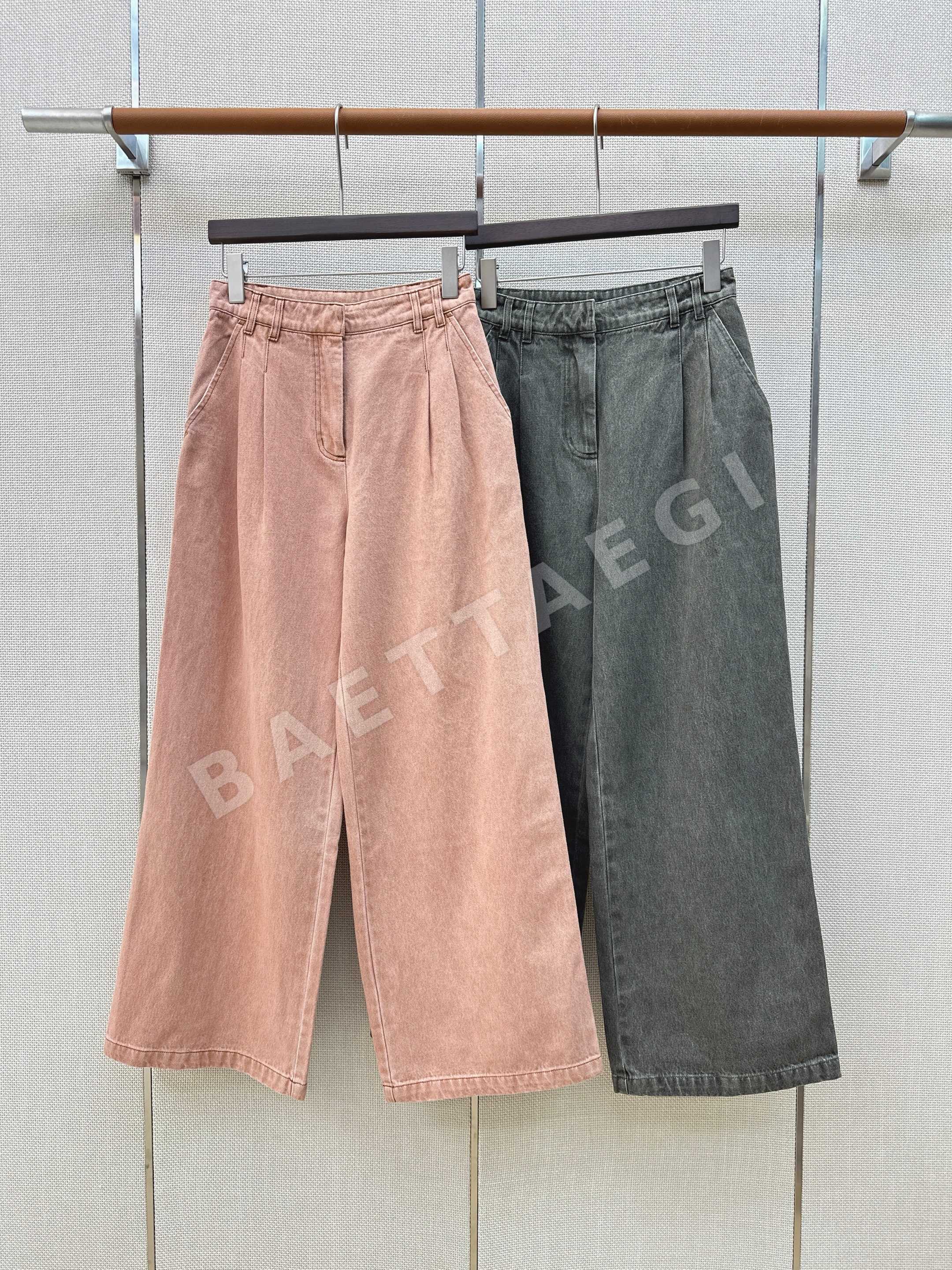 브루넬로쿠치넬리 레트로 워시 스트레이트 레그 바지 상세 이미지 2