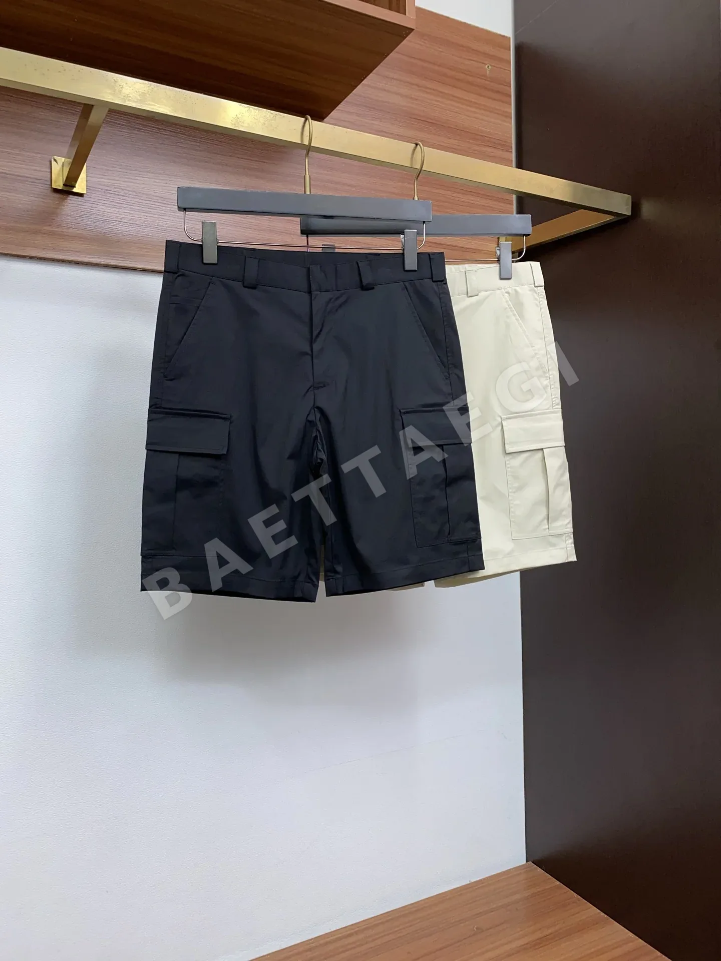 프라다 남성 데님 스트레치 반바지 상세 이미지 9