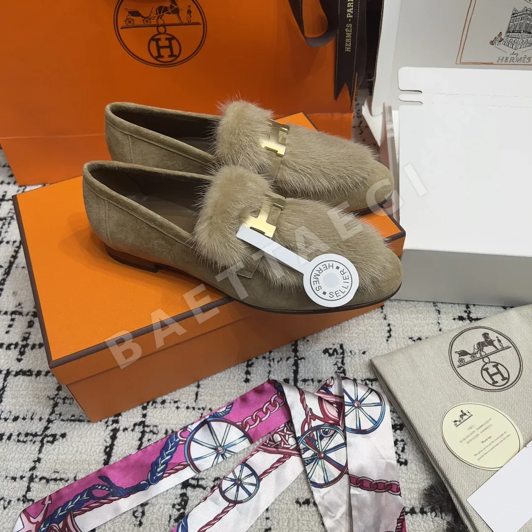 에르메스 파리 밍크 퍼 로퍼 상세 이미지 2