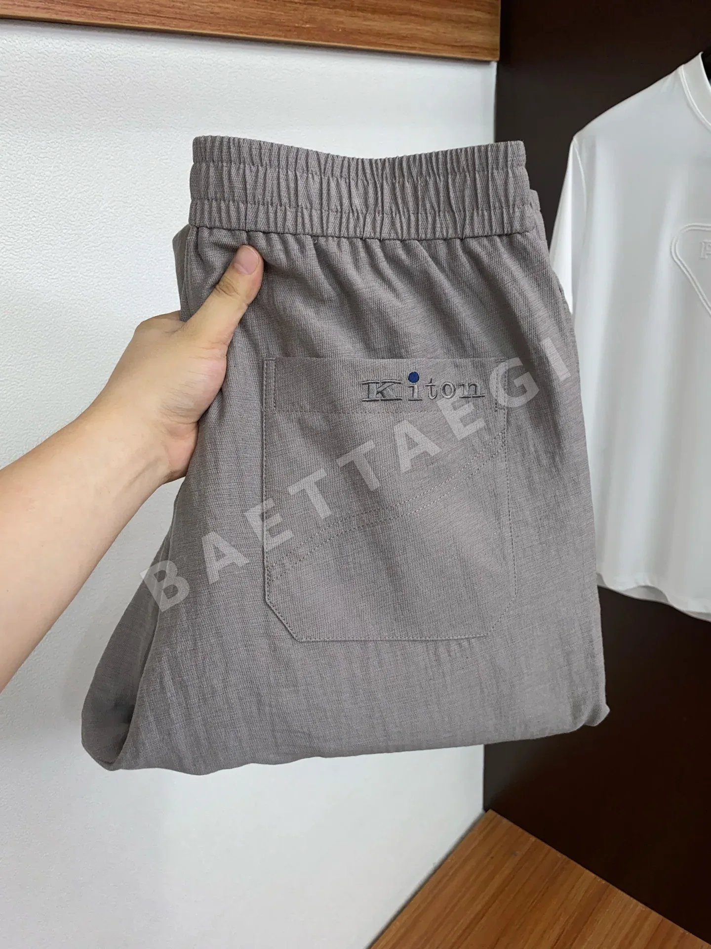 키톤 린넨 혼방 남성 바지 상세 이미지 1