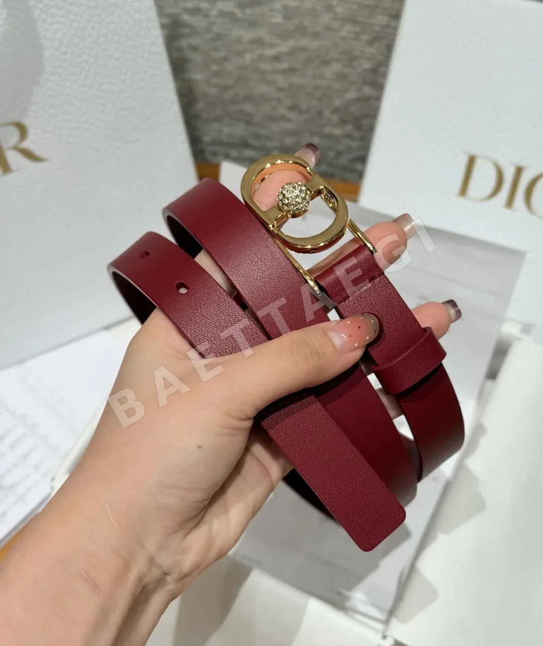 디올 몽테뉴 졸리 소가죽 벨트 상세 이미지 2