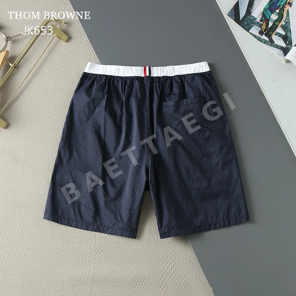 톰브라운 체크 패턴 나일론 반바지 상세 이미지 9