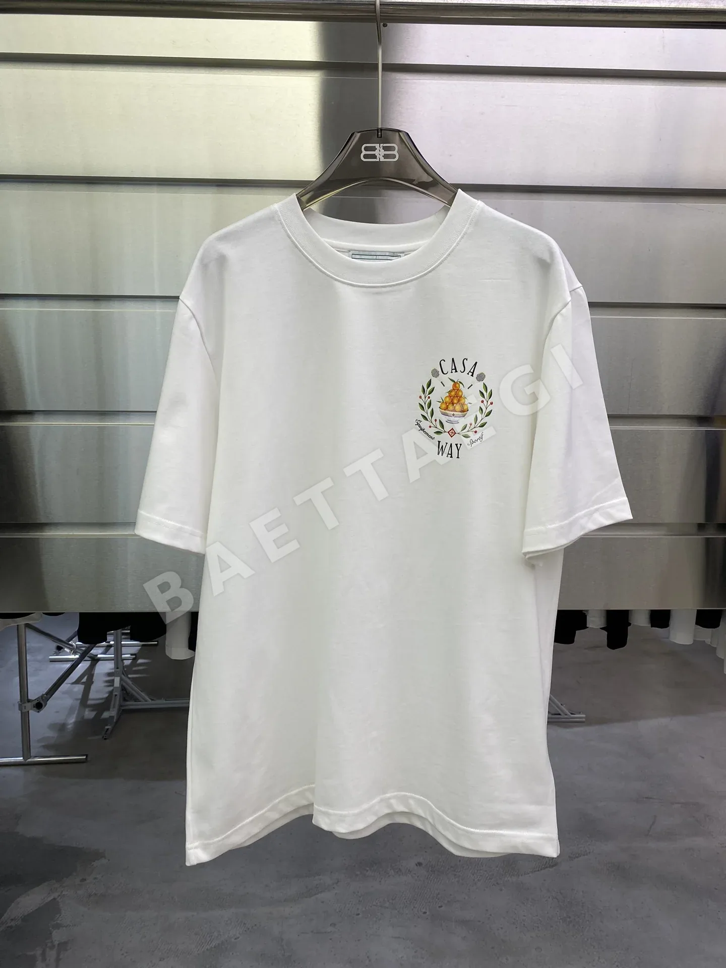 카사블랑카 페인트 프린트 남성 반팔 티셔츠 89553