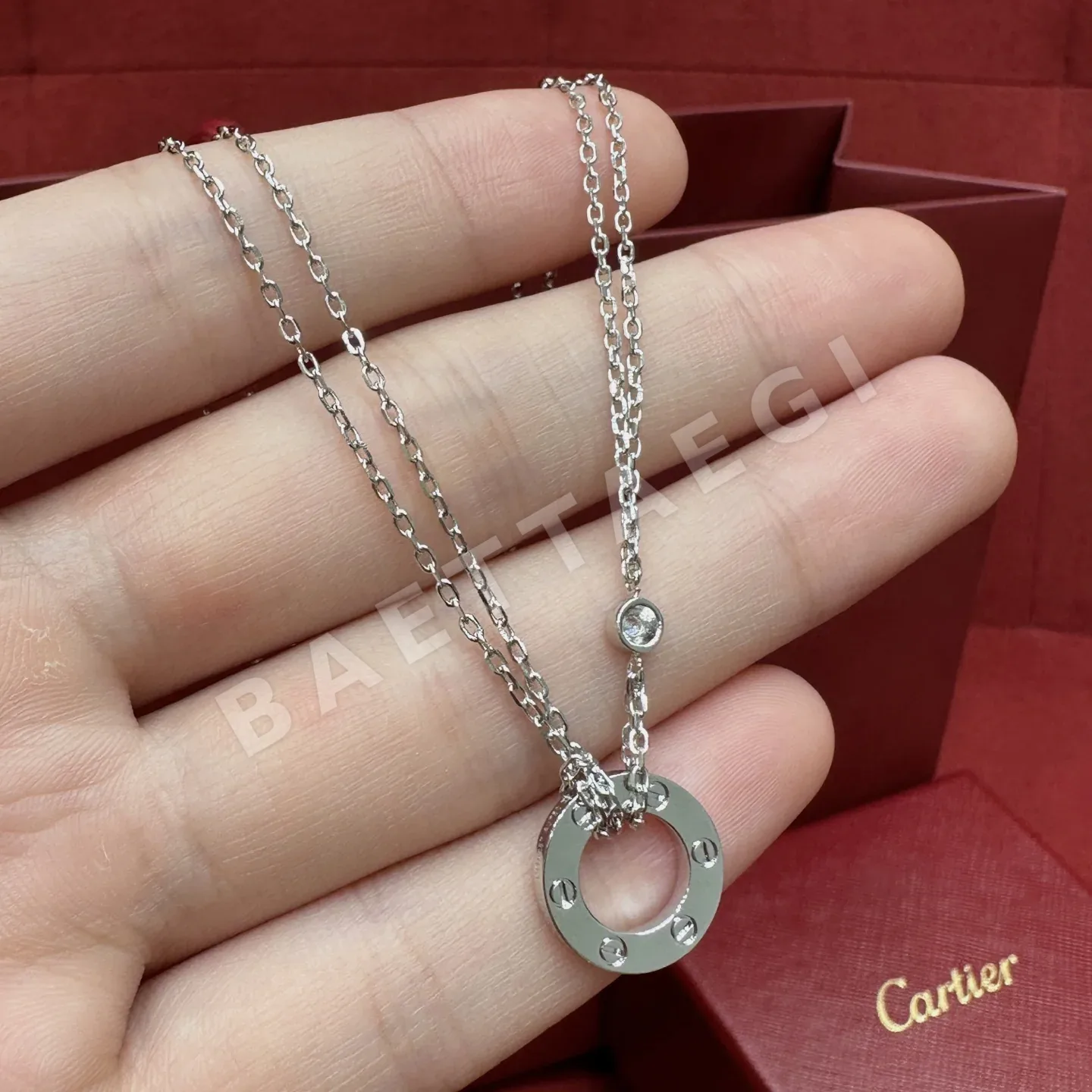 까르띠에 러브 스몰 라운드 목걸이 178376