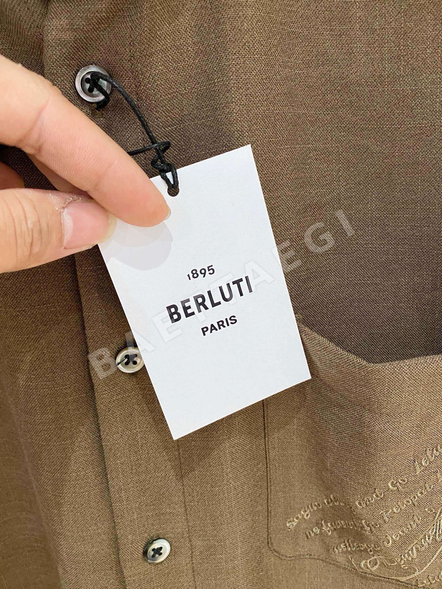 벨루티 린넨 남성 긴팔 셔츠 상세 이미지 5