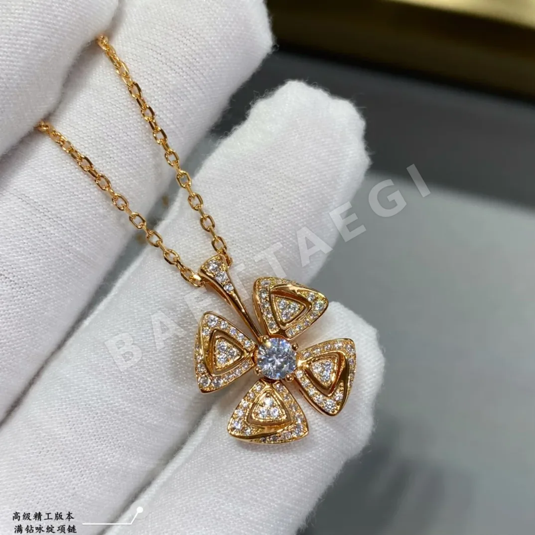 불가리 블루밍 플라워 목걸이 상세 이미지 6