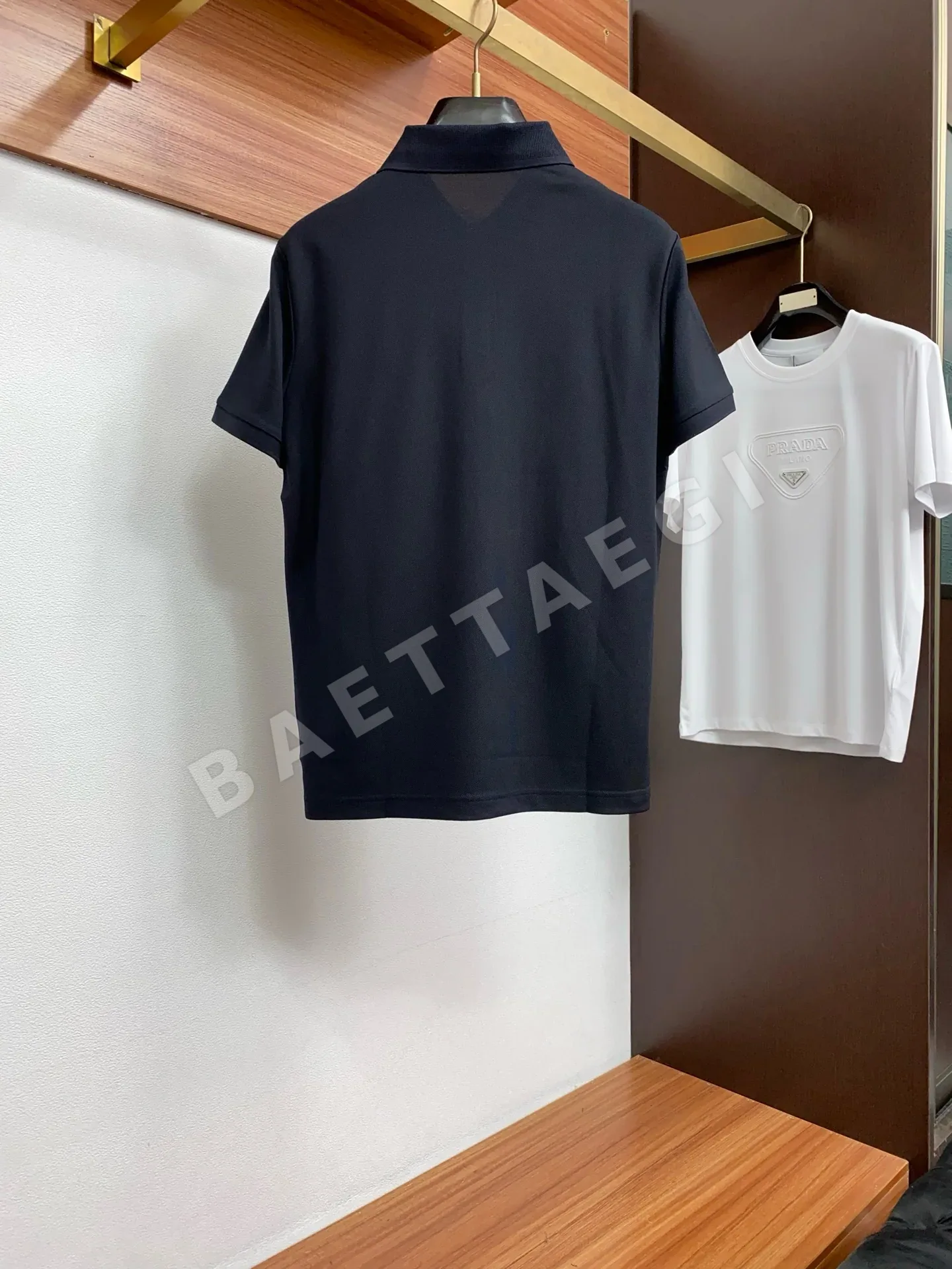 로로피아나 남성 면 피케 메시 반팔 폴로셔츠 상세 이미지 9